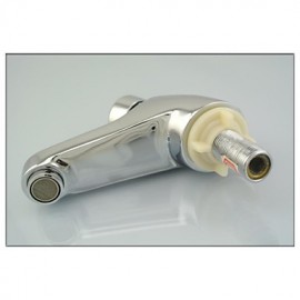 Contemporary Chrome Finished Brass Self-Closing Basin Delay Action Tap