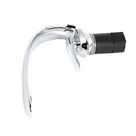 Contemporary Style Slim Shape Single Handle One Hole Hot And Cold Water Bathroom Sink Faucet - Sliver