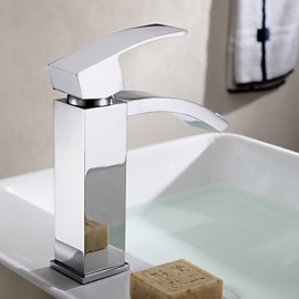 Contemporary Waterfall Brass Chrome