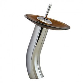 Contemporary Waterfall Brass Chrome