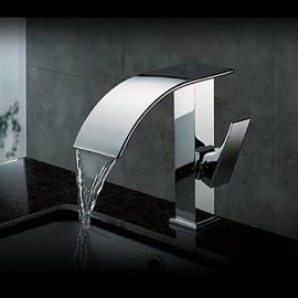 Contemporary Waterfall Brass Chrome