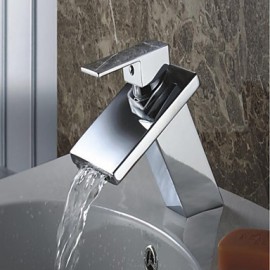 Contemporary Waterfall Brass Chrome