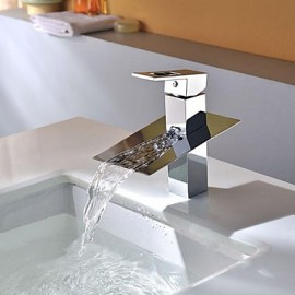 Contemporary Waterfall Brass Chrome