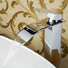 Contemporary Waterfall Brass Chrome