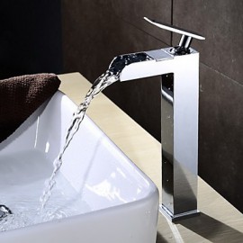 Contemporary Waterfall Brass Chrome