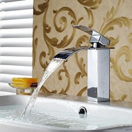 Contemporary Waterfall Brass Chrome