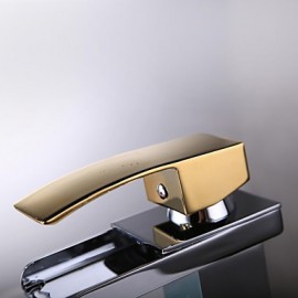 Contemporary Waterfall Brass Chrome