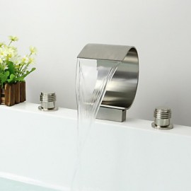 Contemporary Waterfall Brass Nickel Brushed