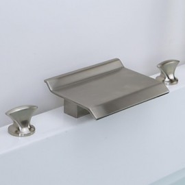 Contemporary Waterfall Brass Nickel Brushed