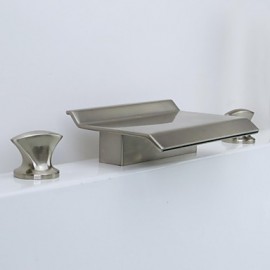 Contemporary Waterfall Brass Nickel Brushed