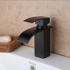 Contemporary Waterfall Brass Oil-Rubbed Bronze