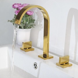 Contemporary Waterfall Brass Ti-Pvd