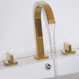 Contemporary Waterfall Brass Ti-Pvd