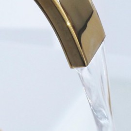 Contemporary Waterfall Brass Ti-Pvd