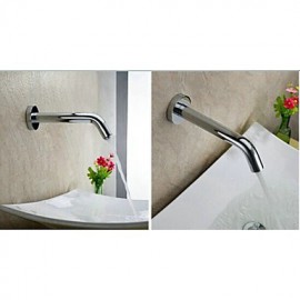 Electronic Automatic Sense Basin Tap Wall Mount Water Saving Faucet Battery Or 220V Power