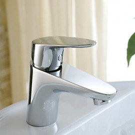 Enzorodi Bathroom Basin Sink Faucet Tap 1-Handle Brass Chrome