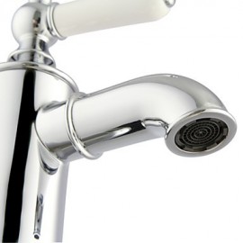 Enzorodi Bathroom Basin Sink Faucet Tap 1-Handle Polished Chrome