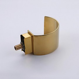 Gold Plating Deck Mounted 3 Pieces Waterfall Basin Water Tap