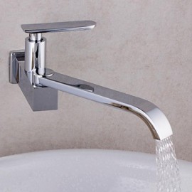 High Quality 360 Rotation Single-Tube Kitchen Tap Faucet Chrome Sink Cold Tap Single Handle Faucet