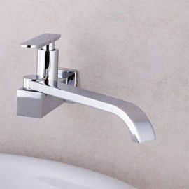 High Quality 360 Rotation Single-Tube Kitchen Tap Faucet Chrome Sink Cold Tap Single Handle Faucet