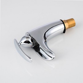 High Quality Contemporary Fashion Brass Chrome-Plated Hot And Cold Basin Faucet - Silver