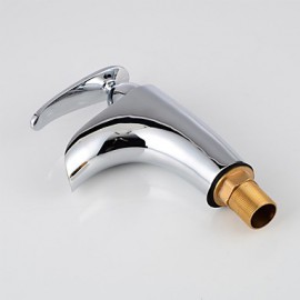 High Quality Contemporary Fashion Brass Chrome-Plated Hot And Cold Basin Faucet - Silver