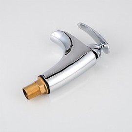 High Quality Contemporary Fashion Brass Chrome-Plated Hot And Cold Basin Faucet - Silver