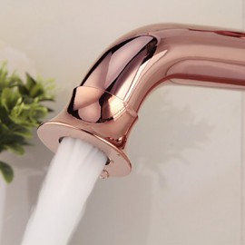 High Quality Contemporary Fashion Brass Hot And Cold Basin Faucet - Rose Gold