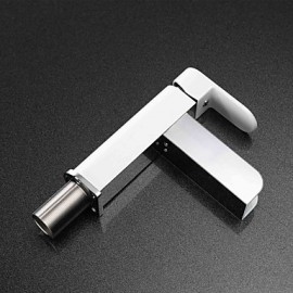 High Quality Environment Protecting Hydroelectric Power Led Rgb Brass Chrome Plated Basin Faucet - White+Silver