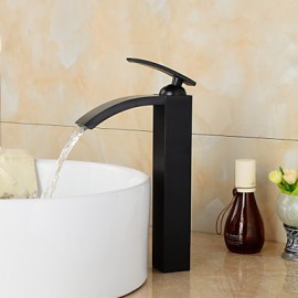 High Quality Oil-Rubbed Bronze Bathroom Sink Faucet With Single Handle - Black