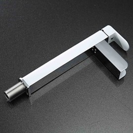 High-Quality Environment Protecting Hydroelectric Power Led Rgb Brass Chrome Plated Basin Faucet - White+Silver