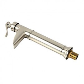 High-Quality Polished Nickel Heightening Waterfall Bathroom Sink Faucet - Matt Silver