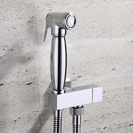 Contemporary Chrome Finish Brass Bidet Faucet