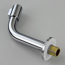 Contemporary Chrome Finish Brass One Hole Handle Free Sink Faucet