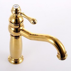 Antique Titanium Finish Brass One Hole Single Handle Sink Faucet