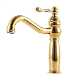 Antique Titanium Finish Brass One Hole Single Handle Sink Faucet