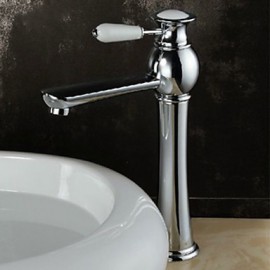 Luxury European Style Chrome Bathroom Sink Faucet-Slive