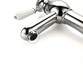 Luxury European Style Chrome Bathroom Sink Faucet-Slive