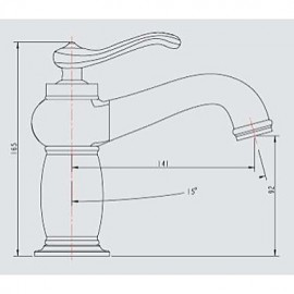 Modern Single Handle Bathroom Basin Sink Faucet Single Hole Ti-Pvd Golden Finish Faucet