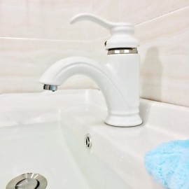 Modern Style Oil-Rubbed Ceramic Glaze Strengthen Porcelain One Holes Single Handle Ceramic Faucet