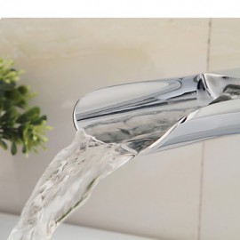 Modern Style Single Handle Single Hole Hot And Cold Water Bathroom Sink Faucet - Silver