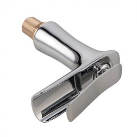 Modern Style Single Handle Single Hole Hot And Cold Water Bathroom Sink Faucet - Silver