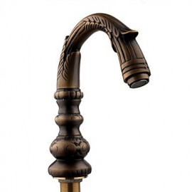 New Antique Bronze Bathroom Basin Faucet Vessel Sink Mixer Tap Double Handle