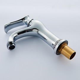 One Hole Single Handle Bathroom Sink Faucet