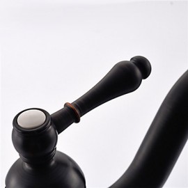 Antique Oil-Rubbed Bronze Finish Single Handle Bathroom Sink Faucet