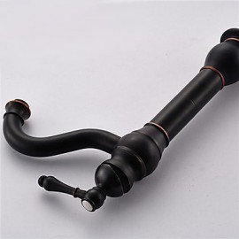 Antique Oil-Rubbed Bronze Finish Single Handle Bathroom Sink Faucet