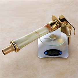 Art Deco / Retro Waterfall Brass Ti-Pvd