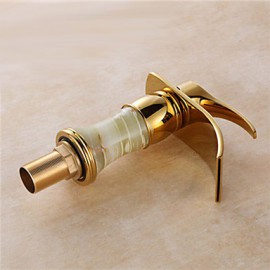 Art Deco / Retro Waterfall Brass Ti-Pvd