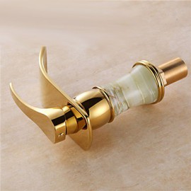 Art Deco / Retro Waterfall Brass Ti-Pvd