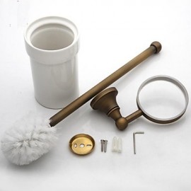 Bathroom Products, 1pc High Quality Antique Brass Toilet Brush Holder